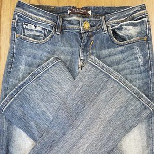 Vigoss Bootcut Fit / Skinny Flare Distressed Jeans